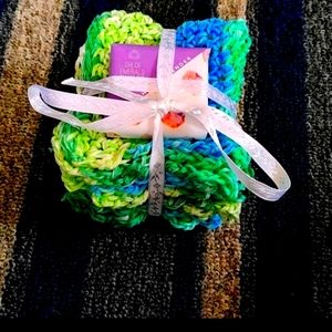 HANDMADE WASH/DISH CLOTH SET